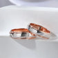 Road to Forever in Gold promise Wedding ring set