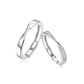 Wedding band set in Moebius  Diamonds for His & Her Couple