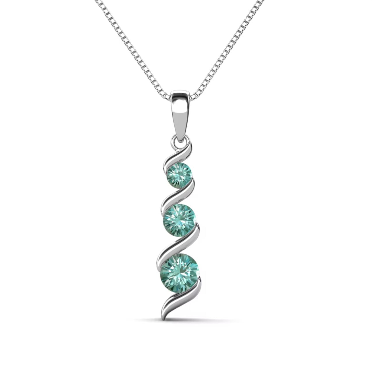 3-Row Stone Necklace