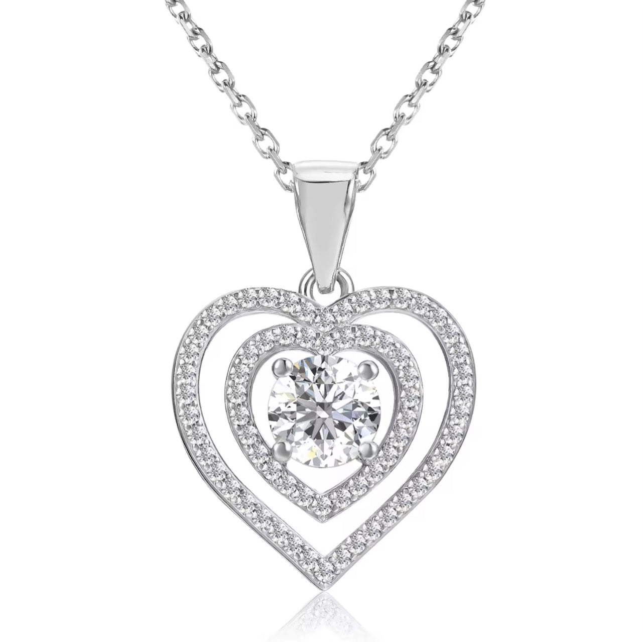 Heart motif necklace