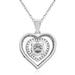 Heart motif necklace