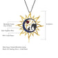 Rhodolite Garnet Sun Motif Necklace