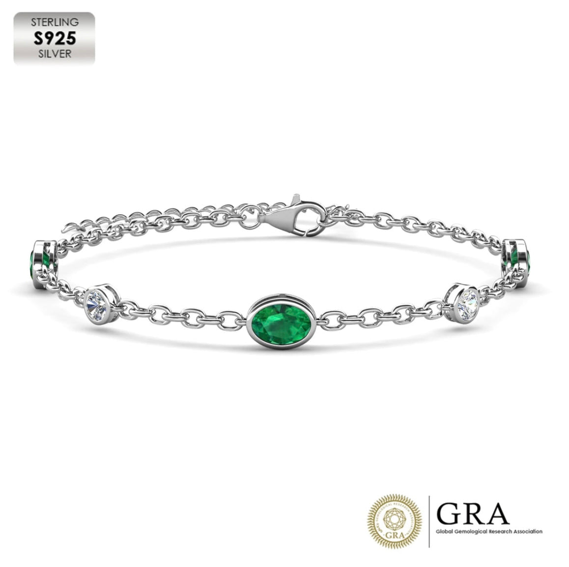 Emerald Station Bracelet