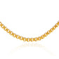 Yellow Gold Box Chain Link Necklace S