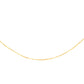 14K Gold Italian Ball Bead Chain Link Necklace