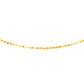 14K Gold Italian Ball Bead Chain Link Necklace