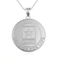 925 Sterling Silver United States Army Soldier For Life Badge Medallion Officially Licensed Engravable Pendant Necklace