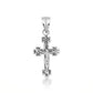 925 Sterling Silver Cross Crucifix Jesus Christ Enamel Pendant Necklace