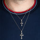 925 Sterling Silver Cross Crucifix Jesus Christ Enamel Pendant Necklace