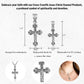 925 Sterling Silver Cross Crucifix Jesus Christ Enamel Pendant Necklace