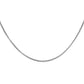 925 Sterling Silver Men's Box Chain Link Necklace 1.8mm