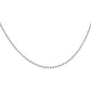 925 Sterling Silver Italian Ball Bead Chain Link Necklace 2.2mm