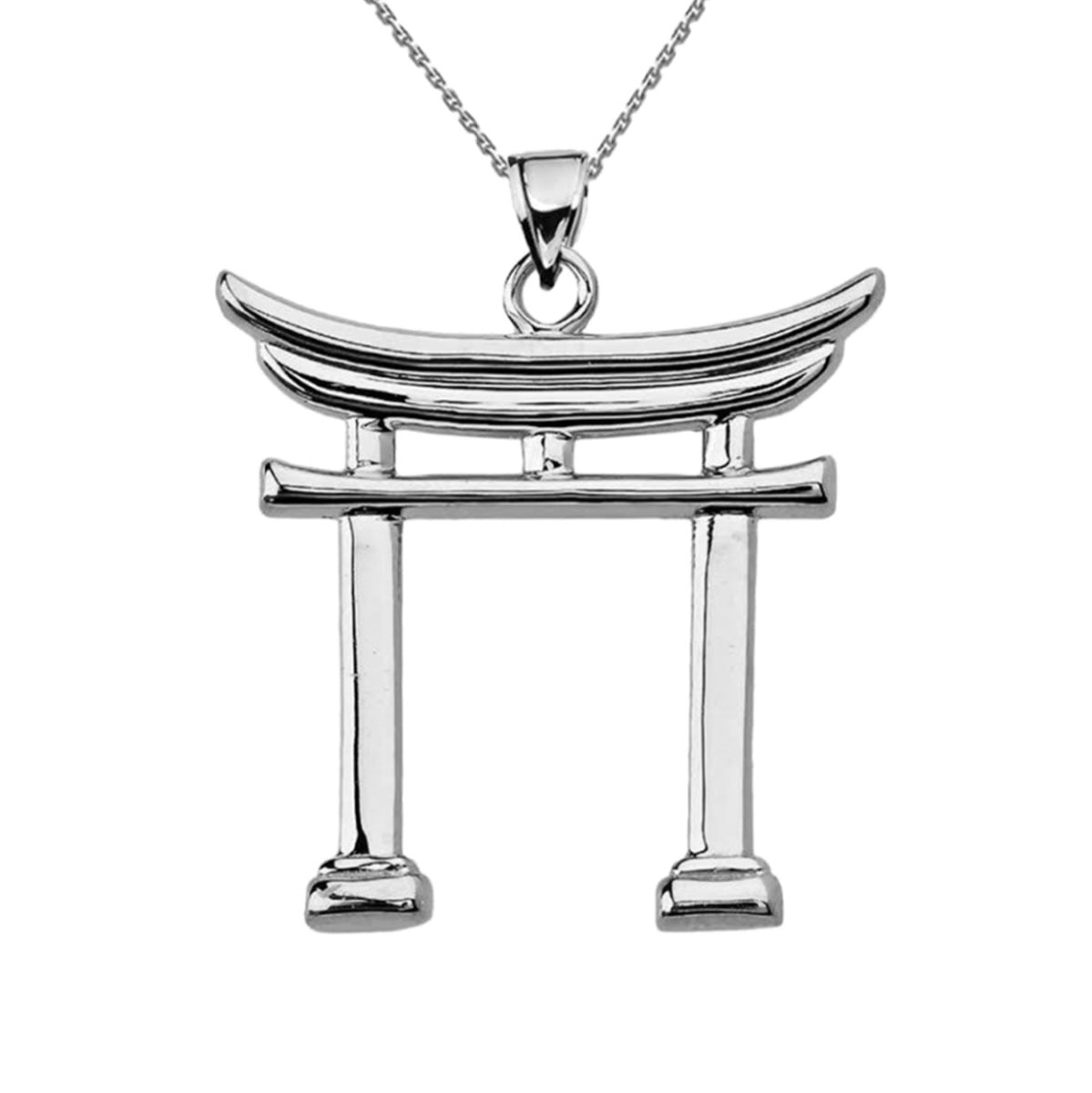 Sterling Silver Japanese Torii Pendant