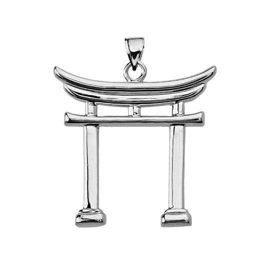 Sterling Silver Japanese Torii Pendant