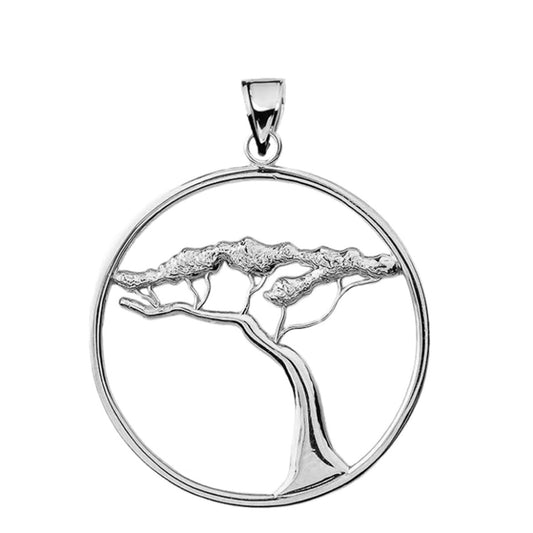 Sterling Silver Japanese Bonsai Pendant