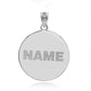 Silver Personalized Name Engraved Casino Gambling Roulette Wheel Charm Pendant Necklace