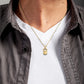 Gold Kettlebell Weightlifting Fitness Gym Pendant Necklace