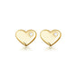 The Diamond Heart Baby Stud Earrings