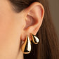 14K Yellow-Gold Teardrop Stud Earrings