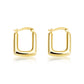 Modern Square Hoop Earrings