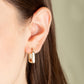 Modern Square Hoop Earrings